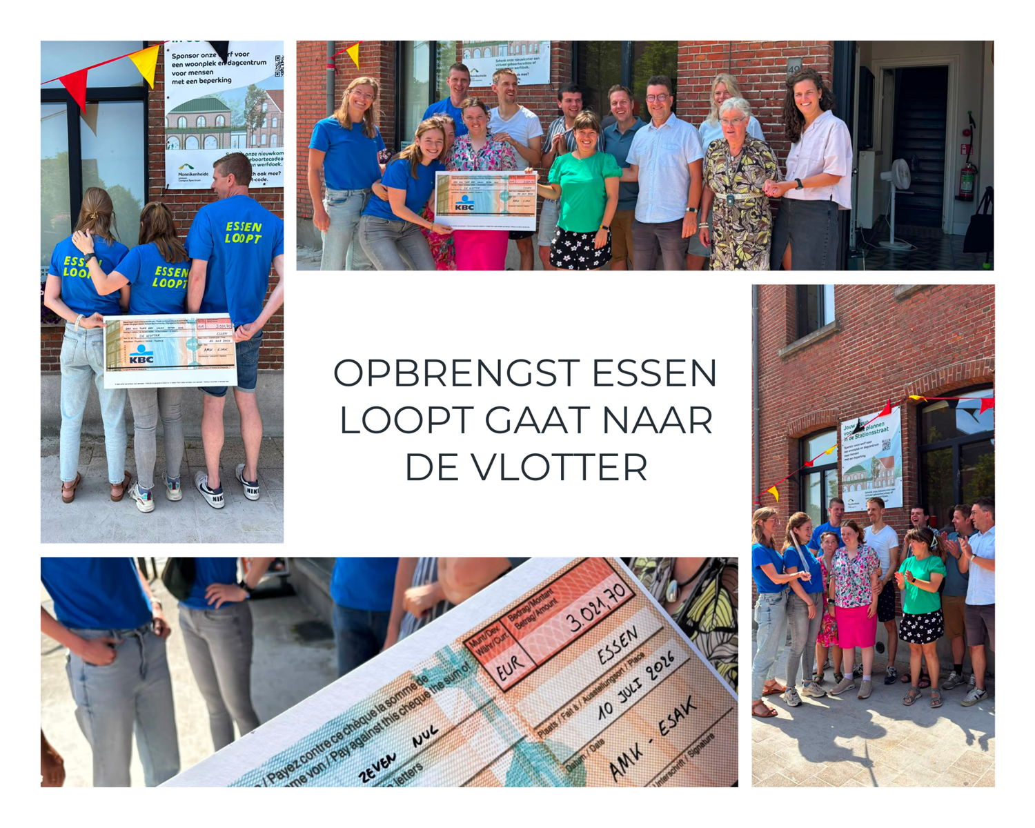 Essen Loopt brengt 3.000 euro op voor De Vlotter